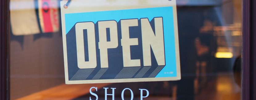 open sign at shop